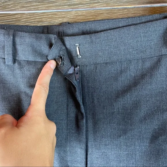 Nordstrom Signature Charcoal wool pants NWT - Picture 5 of 8